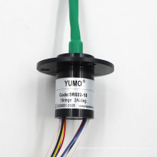 Yumo Od22mm 18wires 2A anillo deslizante de cápsula giratoria eléctrica